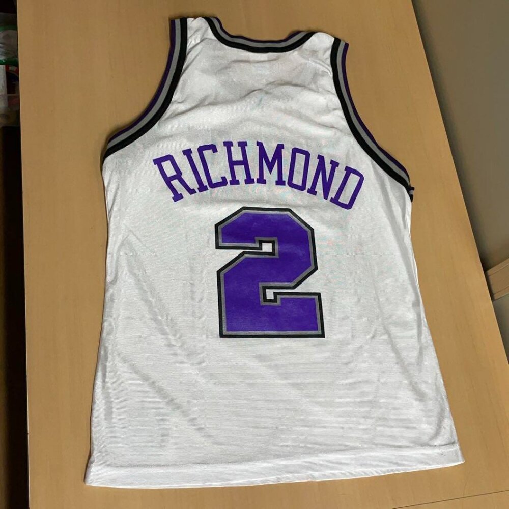 Champion - Sacramento Kings Mitch Richmond vtg jersey (1998) RARE Ribbed Home 40 - Picture 2 of 6